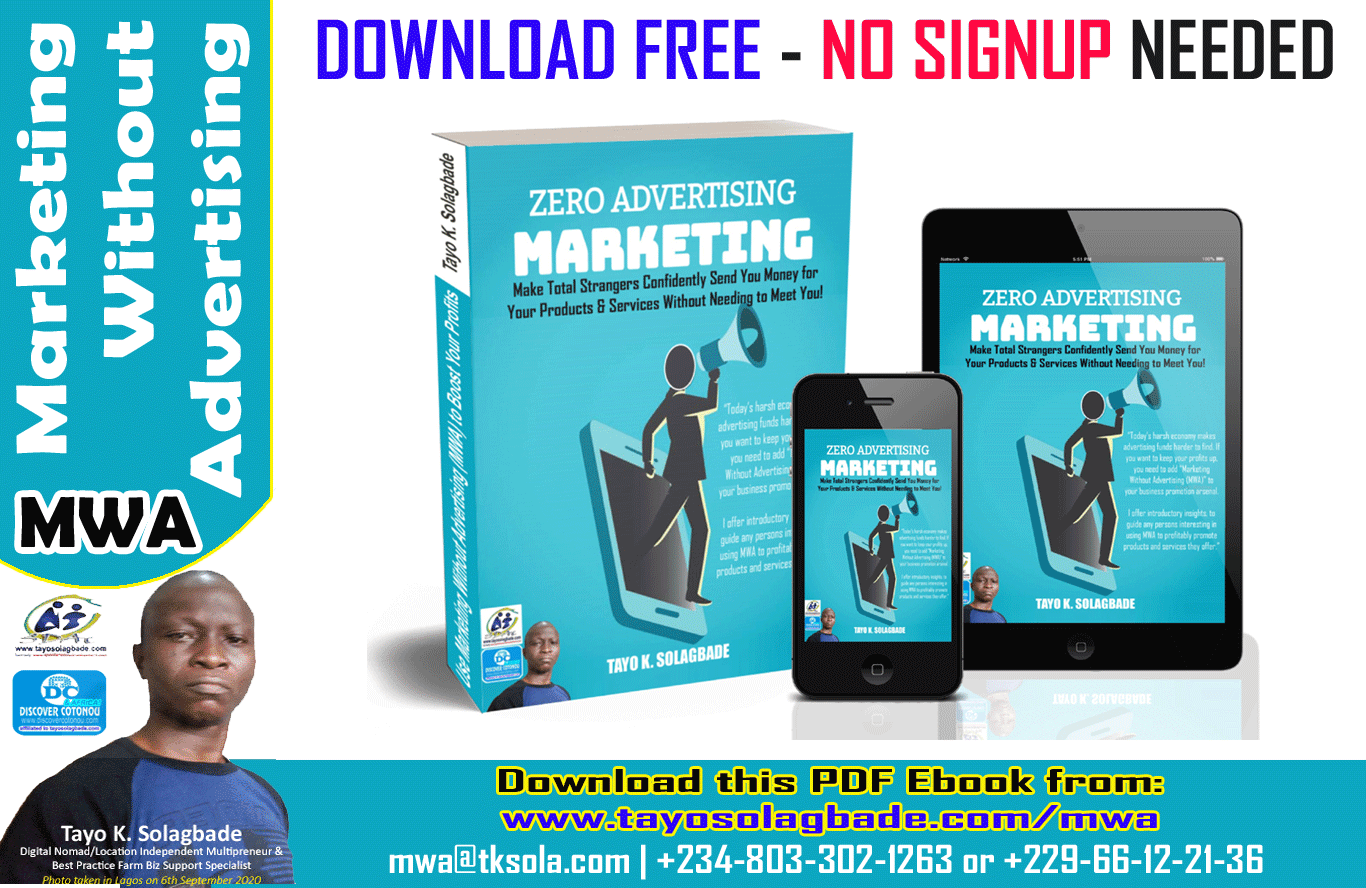 [ZERO COST MARKETING – FREE PDF] Make Total Strangers Confidently Send You Money for  Your Products & Services Without Needing to Meet You!