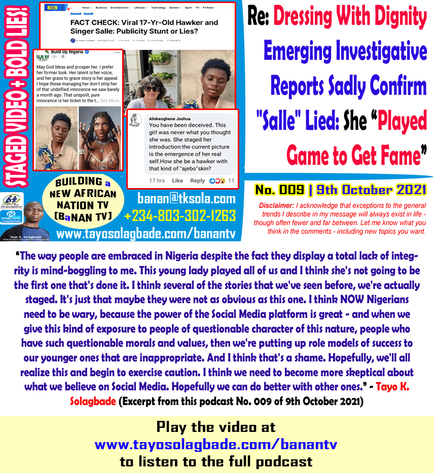 STAGED VIDEO & BOLD LIES! She “Played Game to Get Fame” [Shocking Revelations About 17 Yr Old Salle]