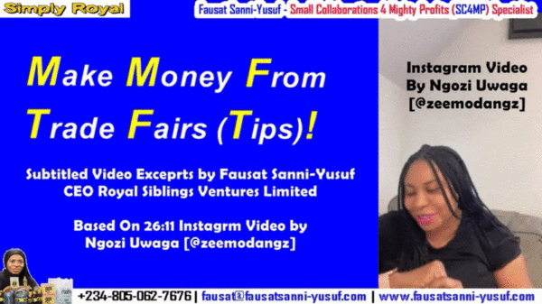 Do People Make Money From Trade Fairs? What You Need To Make Money From Your Own Exhibition!