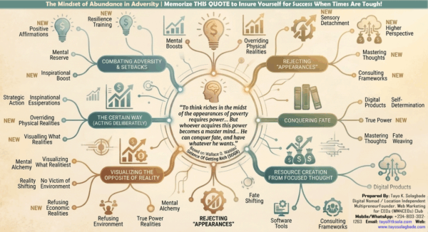 MINDMAP: The Mindset of Abundance in Adversity | Memorize THIS QUOTE to Insure Yourself for Success When Times Are Tough!