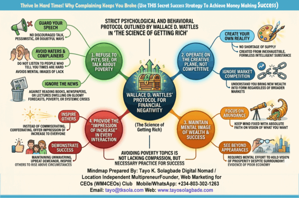 MINDMAP: Thrive In Hard Times! Why Complaining Keeps You Broke (Use THIS Secret Success Strategy To Achieve Money Making Success)