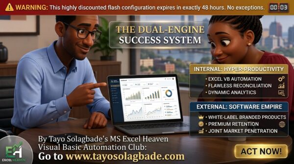 The Dual-Engine Success System: Automate Your Workplace & Build an Excel Software Empire
